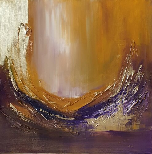 Goldene Dimension - GOLD UMRAHMT by Sarah Kube, Painting for Sale on Singulart