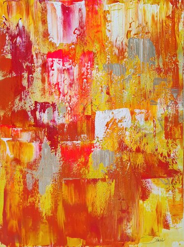 Orange Power di Sarah Kube, Pittura in vendita su Singulart