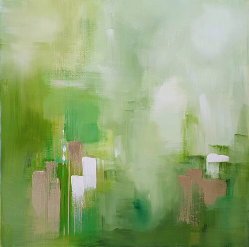 Grünes Erwachen di Sarah Kube, Pittura in vendita su Singulart