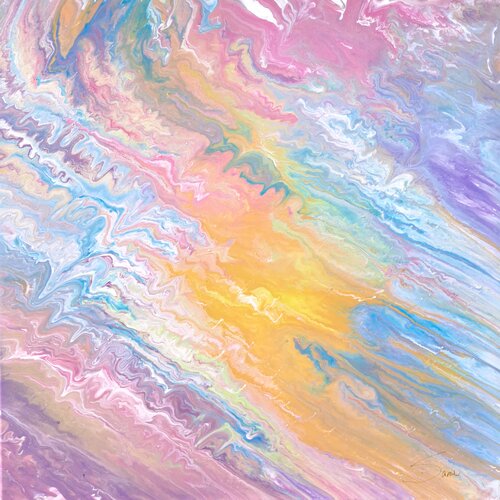 Regenbogenfluss di Sarah Kube, Pittura in vendita su Singulart