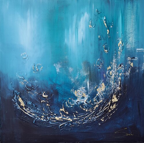 Blaues Erwachen by Sarah Kube, Painting for Sale on Singulart