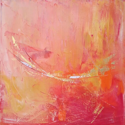 Crimson Sunlight No 2 di Sarah Kube, Pittura in vendita su Singulart