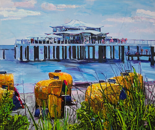 Strandpromenade van Jürgen Rosmarion, Andere media te koop op Singulart