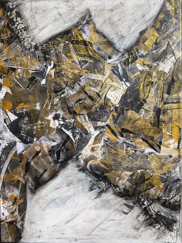 Golden Landscape van Moe Teratos, Schilderij te koop op Singulart