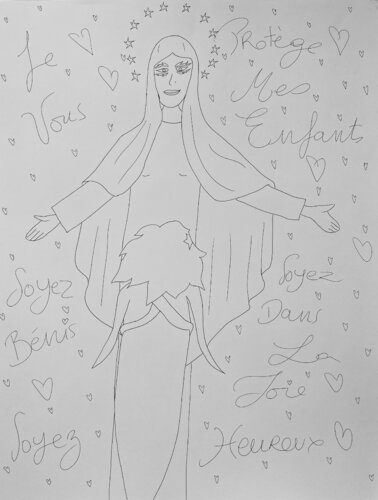 Je vous protège mes enfants, soyez heureux by Alayastar ., 종이 for Sale on Singulart
