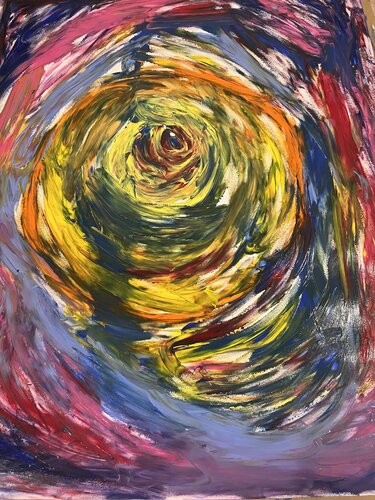 Tourbillon originel par Alayastar ., Œuvre sur papier en vente sur Singulart
