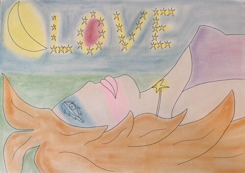 Dream of love par Alayastar ., Œuvre sur papier en vente sur Singulart