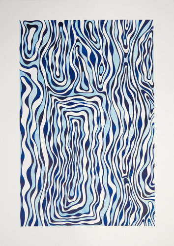 Flow by Nadine Achtelik, 종이 for Sale on Singulart