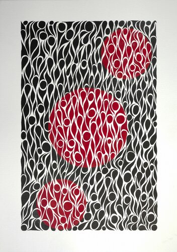 Marks in Motion 4 by Nadine Achtelik, Work on Paper for Sale on Singulart