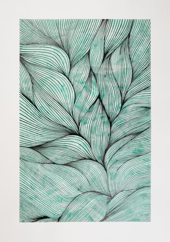 Green Growth by Nadine Achtelik, Work on Paper for Sale on Singulart