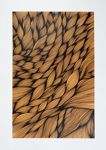 Autumn Wool di Nadine Achtelik, Opera su carta in vendita su Singulart