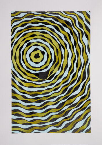 Flow 16 van Nadine Achtelik, Werk op papier te koop op Singulart