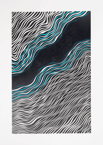 Flow 19 di Nadine Achtelik, Opera su carta in vendita su Singulart