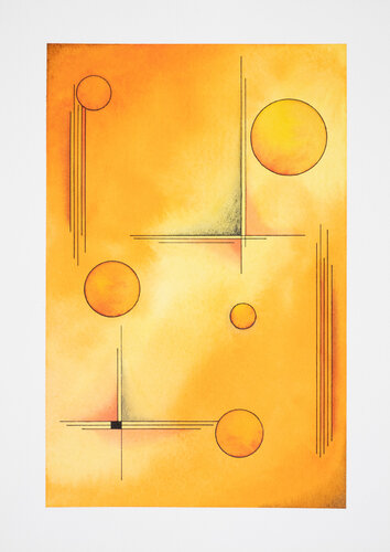 Echoes of a summer day van Nadine Achtelik, Werk op papier te koop op Singulart