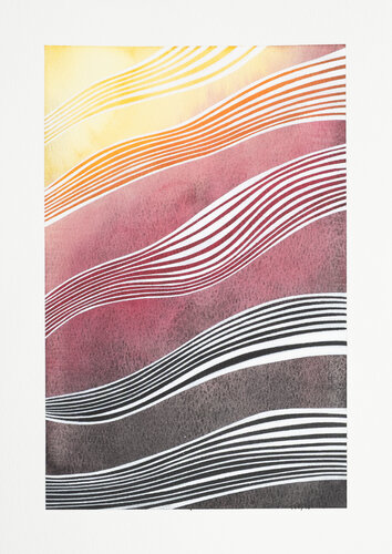 Iterations of Flow 3 van Nadine Achtelik, Werk op papier te koop op Singulart