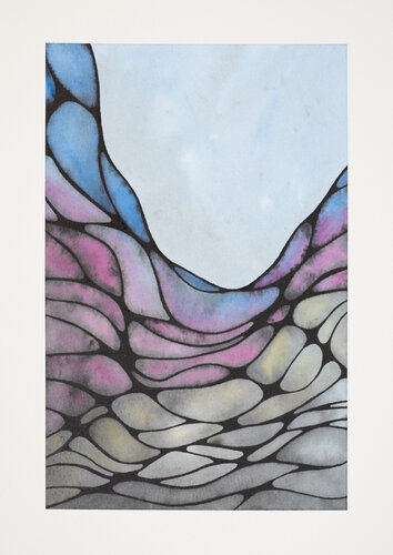 Inner Nets I - Daybreak by Nadine Achtelik, Work on Paper for Sale on Singulart