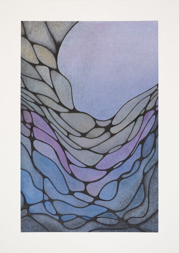 Inner Nets III - Twilight Haze by Nadine Achtelik, Work on Paper for Sale on Singulart