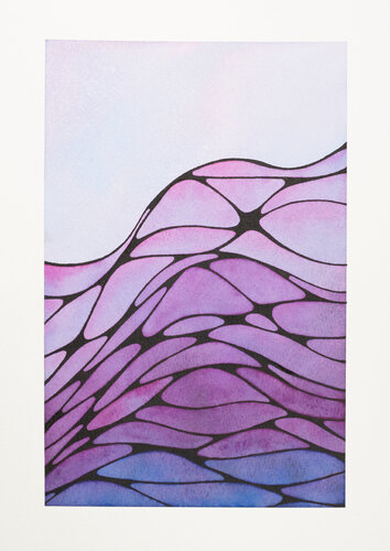 Inner Nets VI - Veiled Wave di Nadine Achtelik, Opera su carta in vendita su Singulart