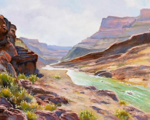 Grand Canyon Colorado River by Lucía Verdejo, Painting for Sale on Singulart