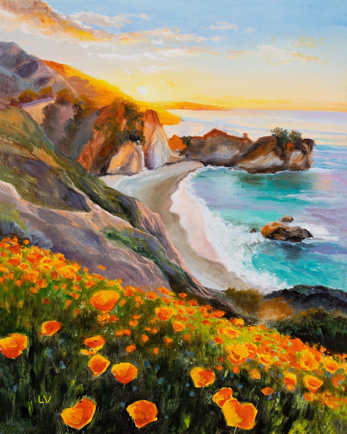 McWay Falls California Big Sur. Lucía Verdejo