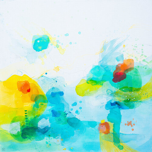 the king - undersea series BODENSEE de Nora Kalinda, Pintura a la venta en Singulart