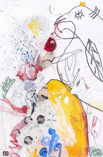 Vogel di Nora Kalinda, Opera su carta in vendita su Singulart