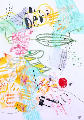 Der Punkt by Nora Kalinda, Work on Paper for Sale on Singulart