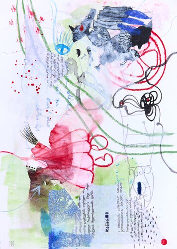 see her fly di Nora Kalinda, Opera su carta in vendita su Singulart
