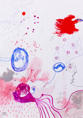 ECHO? by Nora Kalinda, Work on Paper for Sale on Singulart