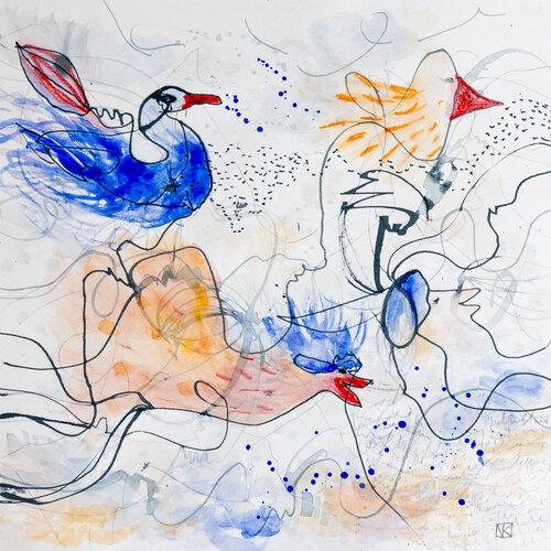 SUPARNA by Nora Kalinda, Work on Paper for Sale on Singulart