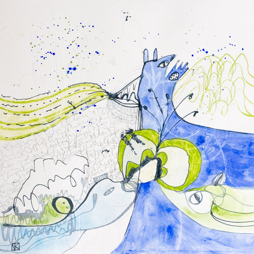 SHESHA by Nora Kalinda, Work on Paper for Sale on Singulart