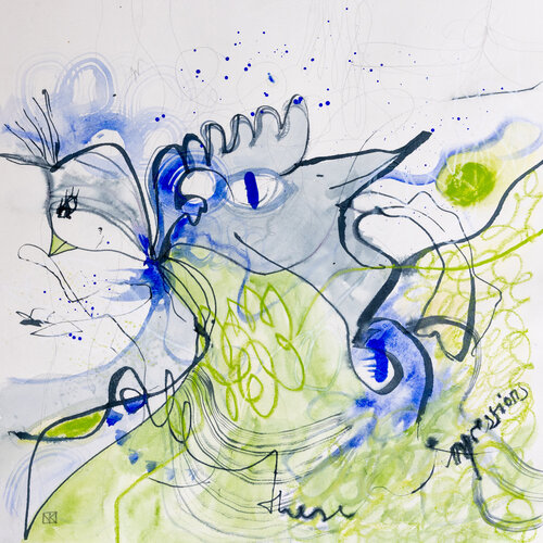 CHAKRAVAKA by Nora Kalinda, Work on Paper for Sale on Singulart