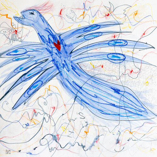 SAMPATI by Nora Kalinda, Work on Paper for Sale on Singulart