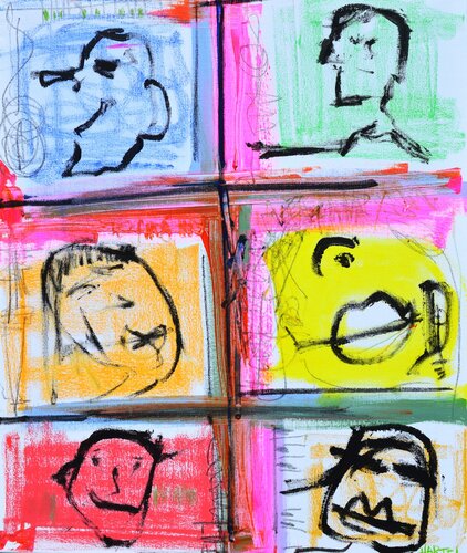 Park Avenue Windows di Paul Hartel, Pittura in vendita su Singulart