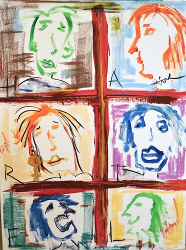 Society Windows di Paul Hartel, Pittura in vendita su Singulart