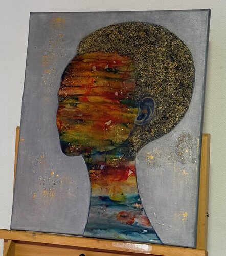 Coloured Lady van Iris Monhof, Schilderij te koop op Singulart