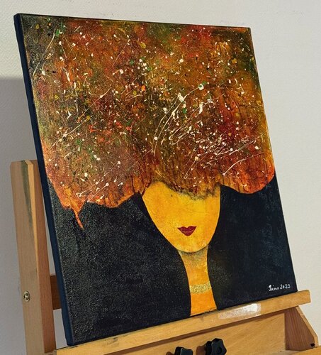 Wuschelkopf IV van Iris Monhof, Schilderij te koop op Singulart