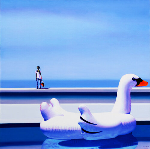 Une Belle Journée  70 x 70 Cm Hugo Pondz