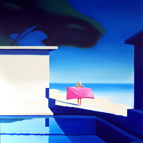 La Sortie du Bain di Hugo Pondz, Pittura in vendita su Singulart