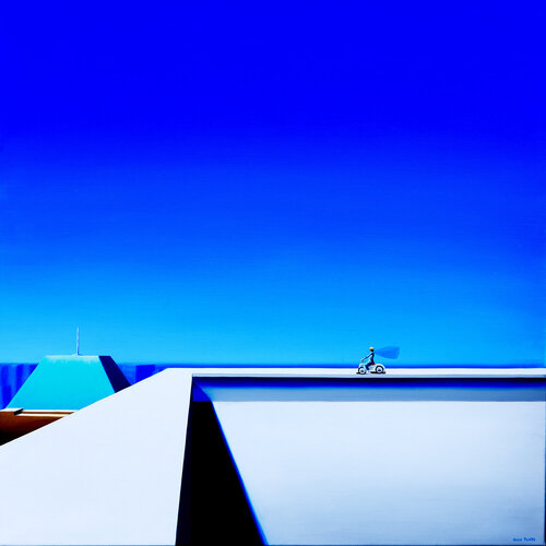 Brise sur New York  80 x 80 cm Hugo Pondz