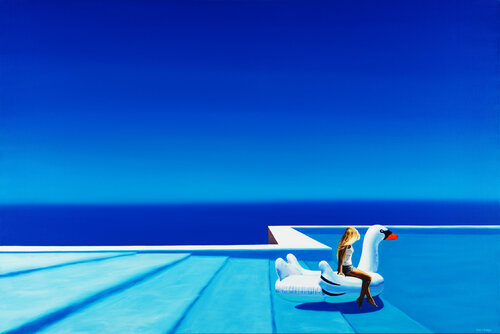 Le Confident Gonflable 120x80 di Hugo Pondz, Stampa in vendita su Singulart