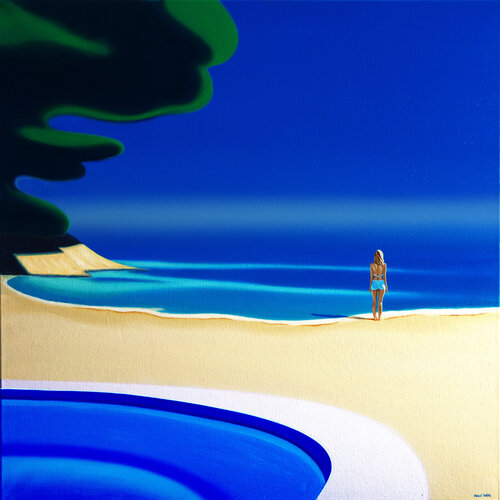 La Rencontre 90x90cm von Hugo Pondz, Druck kaufen auf Singulart