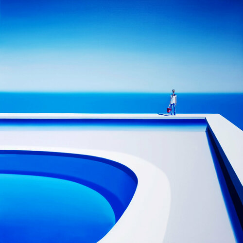 L' Arrivée du Printemps  100 x 100 cm de Hugo Pondz, Impresión a la venta en Singulart