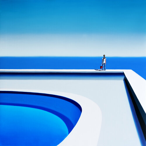 L' Arrivée du Printemps  90 x 90 Cm Hugo Pondz