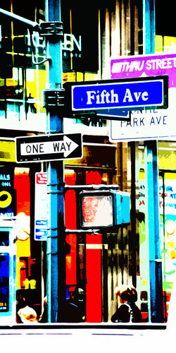 Fifth Ave von Jürg Strässle, Druck kaufen auf Singulart