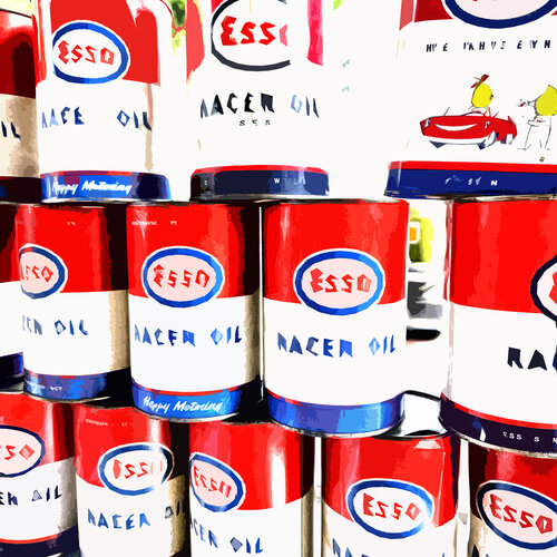 Esso Racer Oil di Jürg Strässle, Digitale in vendita su Singulart