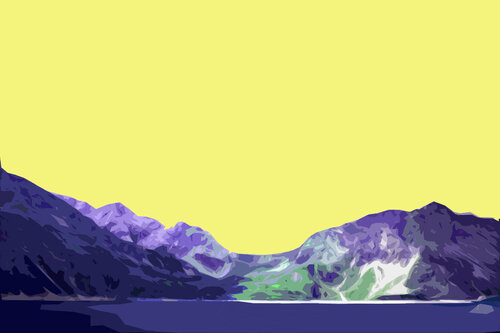am Lünersee par Jürg Strässle, Digital en vente sur Singulart
