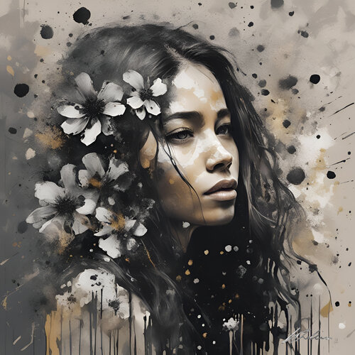 FLEURS D'ÂME van Khélène, Digitaal te koop op Singulart