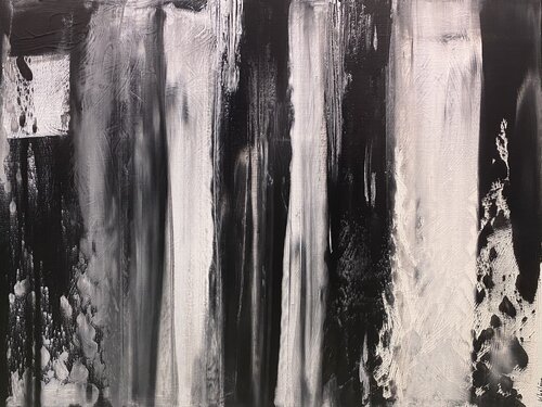 BLACK AND WHITE van Khélène, Schilderij te koop op Singulart