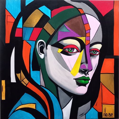 The woman with the green lips by morena beltrami, Painting for Sale on Singulart